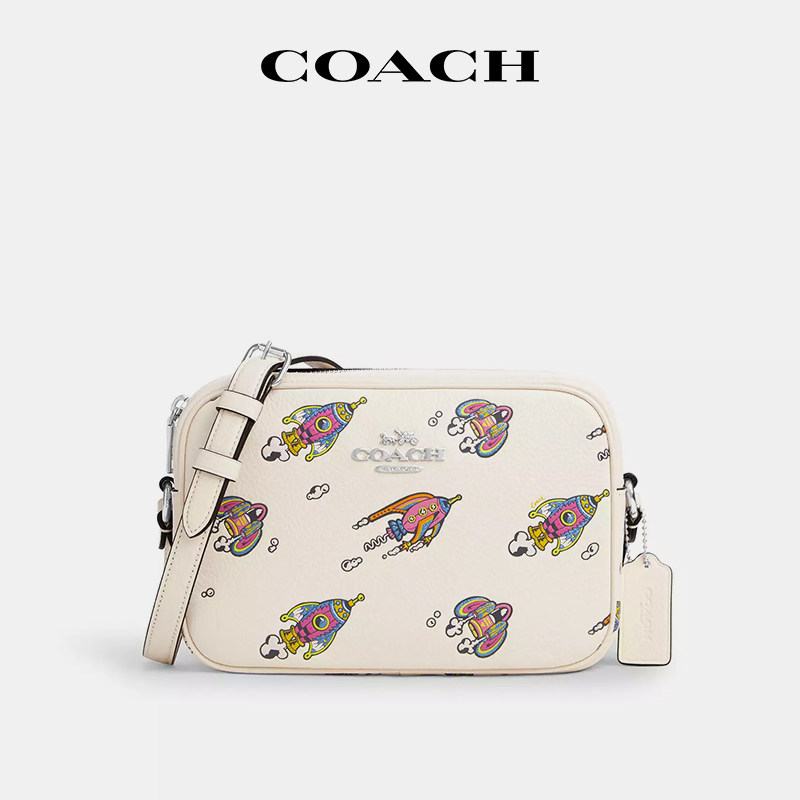 【国内现货】COACH/蔻驰Jamie22卡通印花相机包女款单肩斜挎包