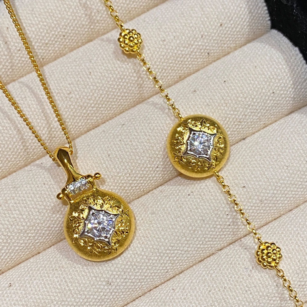 SSJEWELRY轻奢珠宝s9225银镀金