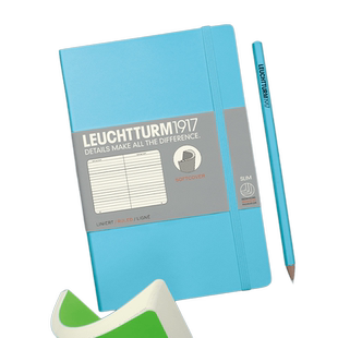 LEUCHTTURM1917德国灯塔经典系列B6+软封皮笔记本子平装点格横格空白手账记事本商务办公【可定制印名字】