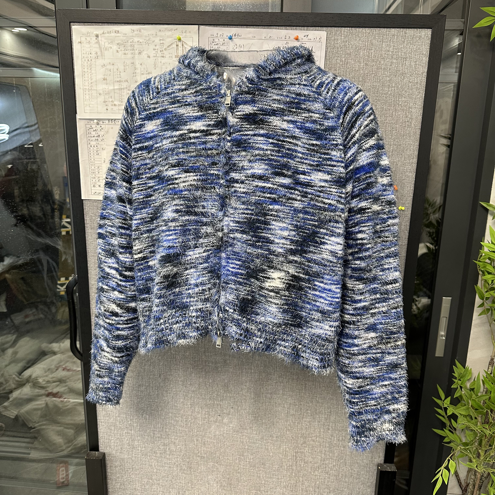 boxyfit外套短宽上衣超软的拉链