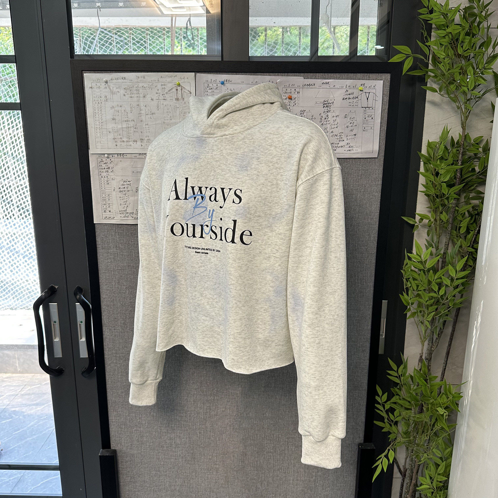 Basic annals美式复古做旧连帽卫衣帽衫外套boxyfit短宽男女同款