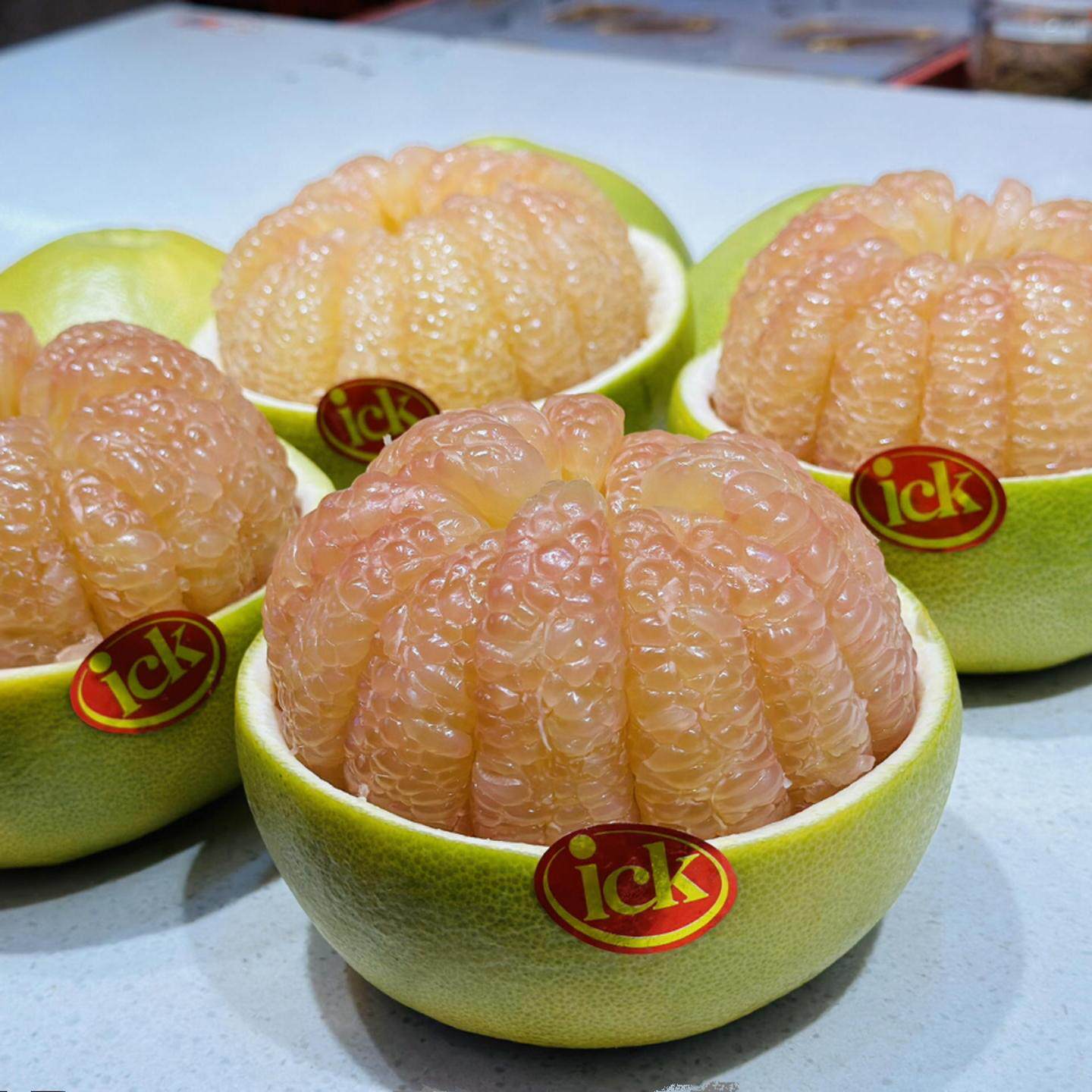 泰国ICK金柚新鲜水嫩多汁青皮蜜柚泰柚甜蜜顺丰包邮