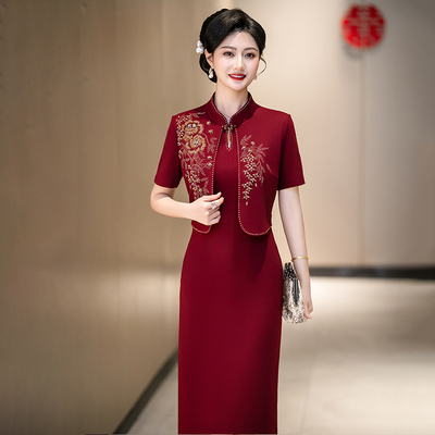 喜婆婆婚宴装2025新款妈妈礼服