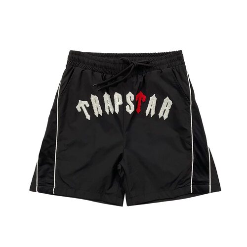 Trapstar 潮牌夏季新款毛巾绣字母宽松休闲运动短裤男女款五分裤