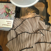 早春法式 Iris.O鸢 c小调赋格 网纱多层百褶蛋糕半身裙A字长裙