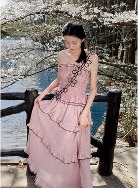 Iris.O鸢【Partita】原创设计可拆卸肩带设计吊带背心半身裙套装