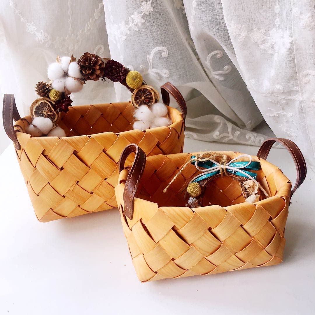 Japanese manual weave Binaural Wood basket Handle Storage basket Bread Basket Fruits Basket Debris basket Shot put decoratein the Storage consolidation , Home Storage appliances , Snacks storage baskets category - from Buy2taobao.com to provide professional Taobao agent buy service