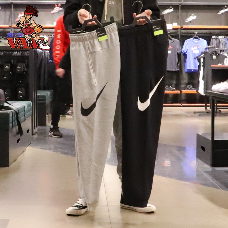nike耐克裤子男2021秋季新款跑步运动大勾束脚收口长裤cu6776-010