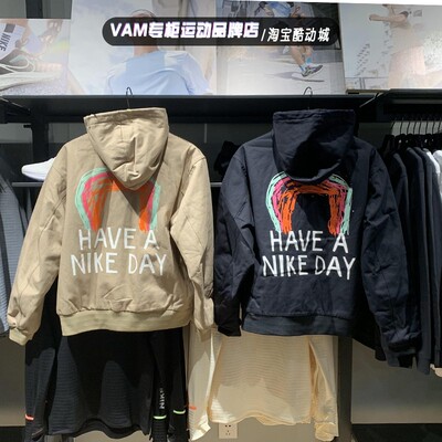 耐克男子运动休闲连帽防风外套