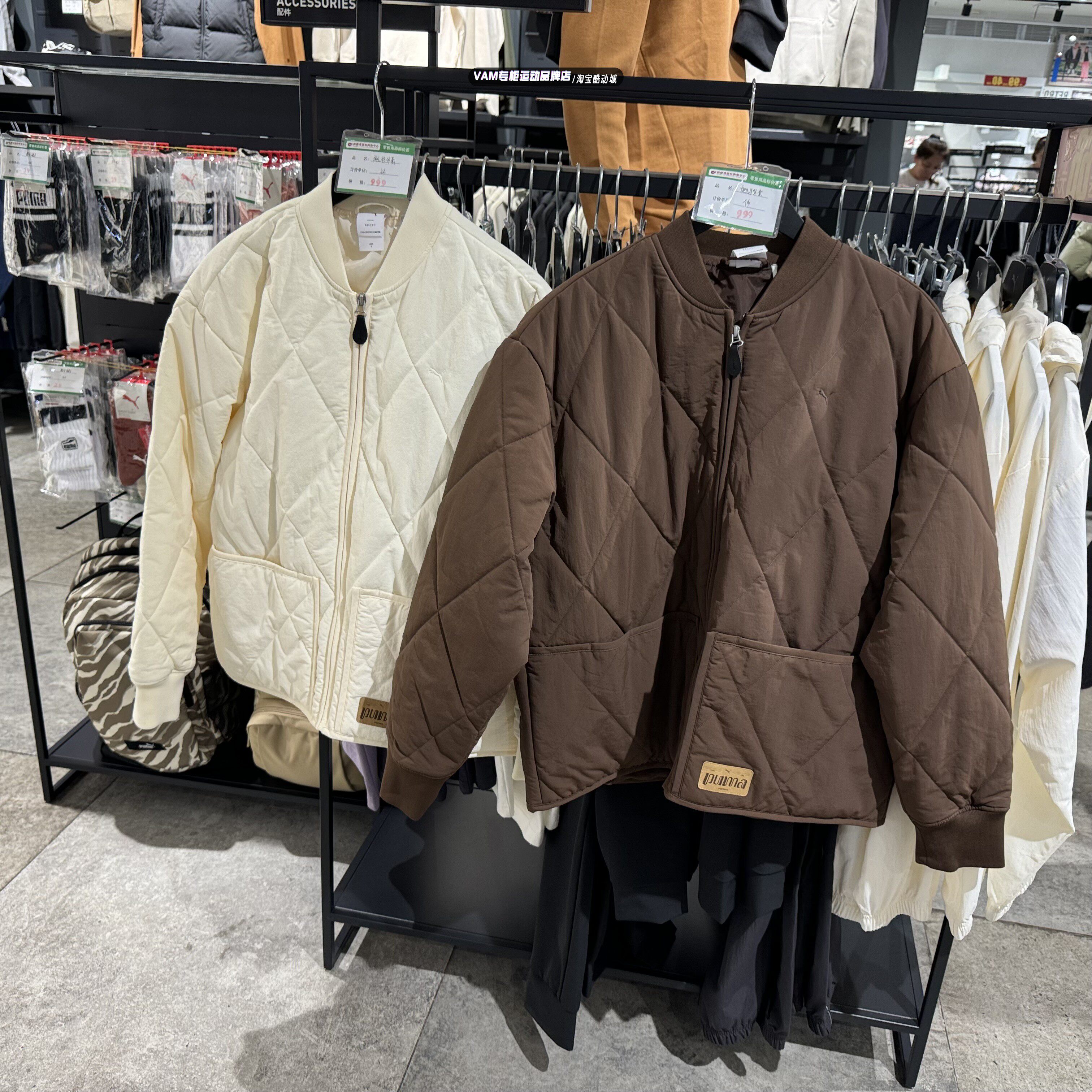 男女宽松轻盈休闲夹棉服外套