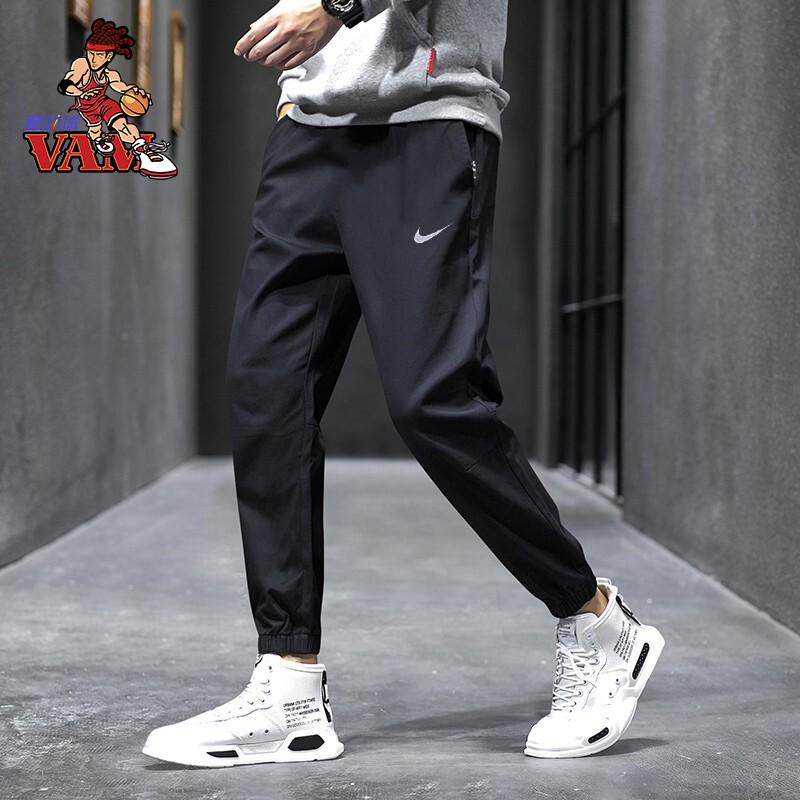 nike耐克男裤2020春新款梭织防风运动裤收口小脚长裤bv4834-010