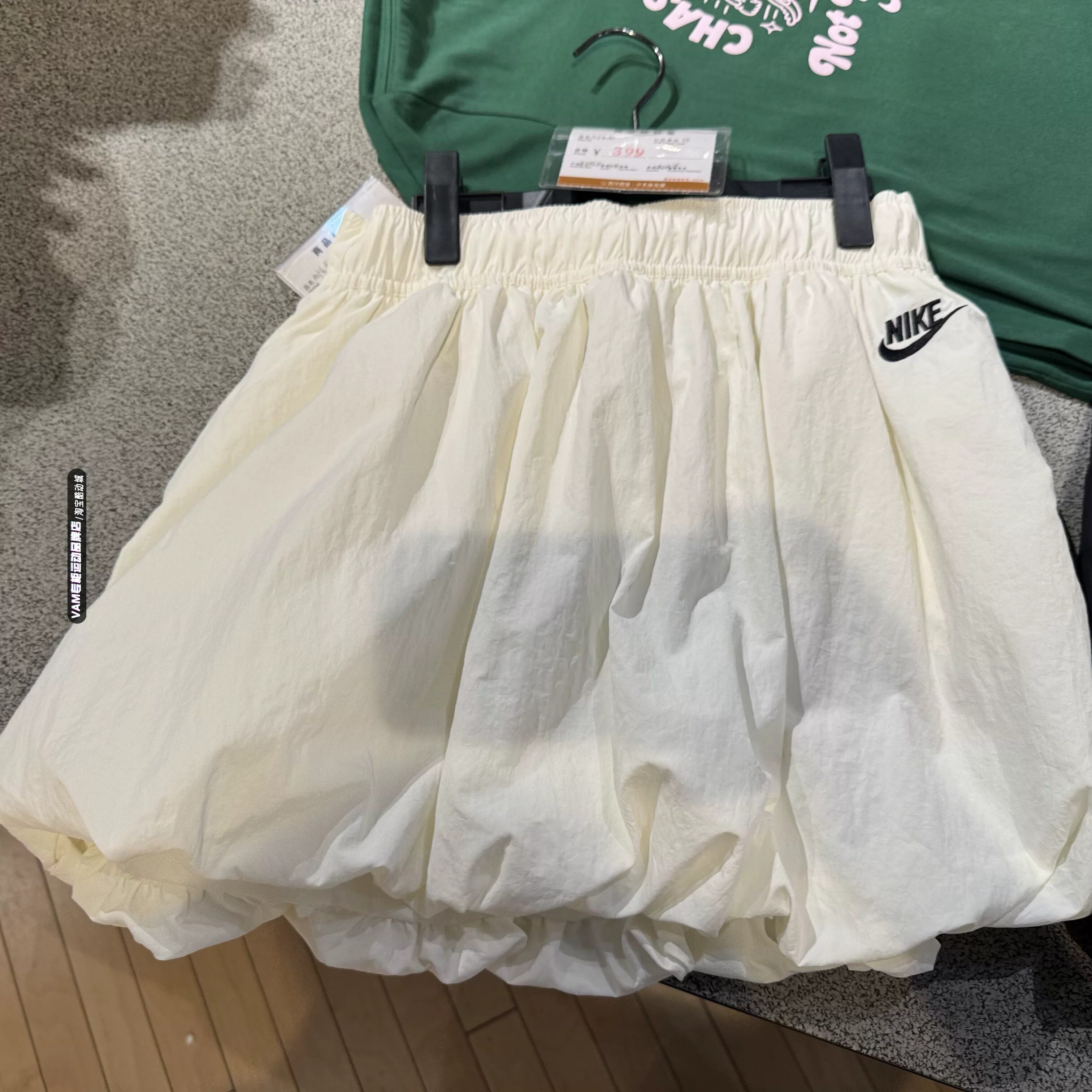NIKE耐克夏季新款女子宽松泡泡边半身裙运动蓬松短裙 IQ0062-133