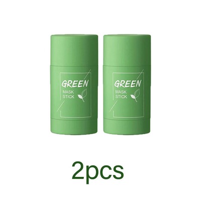 Green Tea Solid Cleansing Mask Dispel Acne Blemish Mark Remo
