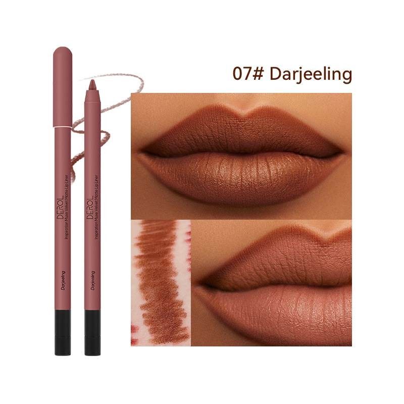 Waterproof Nude Brown Lip Liner Lipstick Pencil Matte Red Pi
