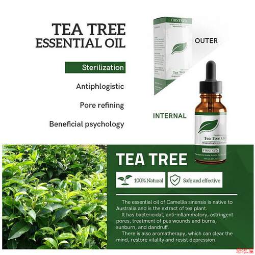 Tea Tree Essential Oil Acne Removal Scars Marks Treatment