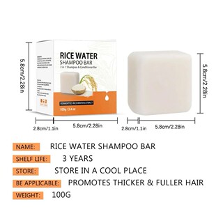 Anti Loss Clarifying Rice Water 2 In 1 Hair Growth Shampoo C