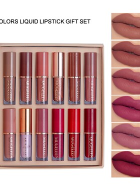 6Pcs/Box Makeup Lipstick Liquid Set Velvet Matte Gloss Lip R