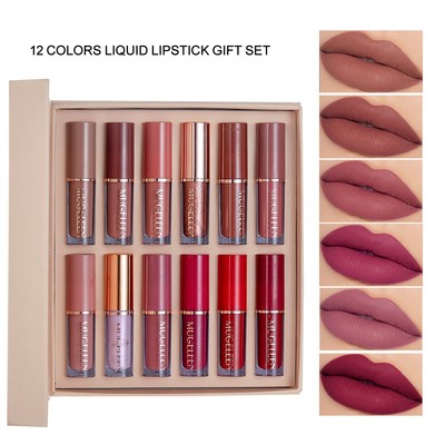 6Pcs/Box Makeup Lipstick Liquid Set Velvet Matte Gloss Lip R