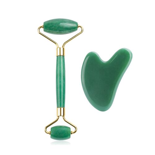 Natural Rose Quartz Roller Facial Jade Roller Stone Gua sha