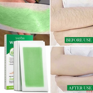 Strips Depilation Double Hair Paper Wax Sided aloe蜡 Removal
