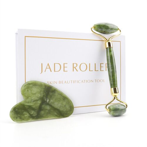 Natural Rose Quartz Roller Facial Jade Roller Stone Gua sha