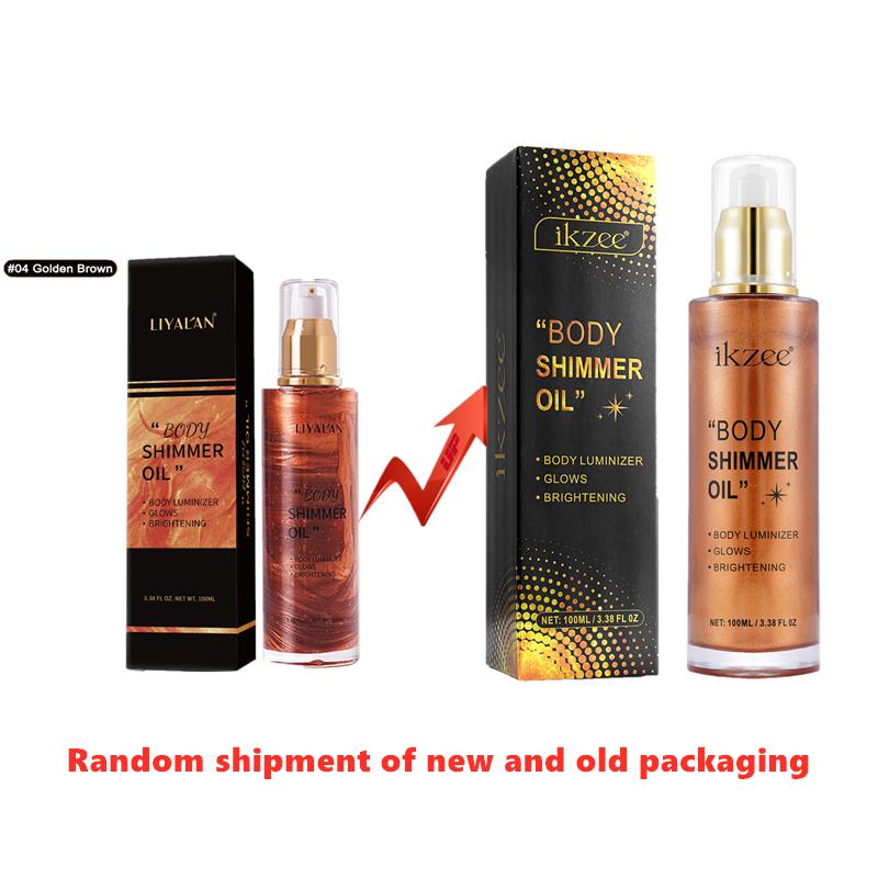 身体发光油body shimmer oil Bronzer Highlighter Liquid Waterp