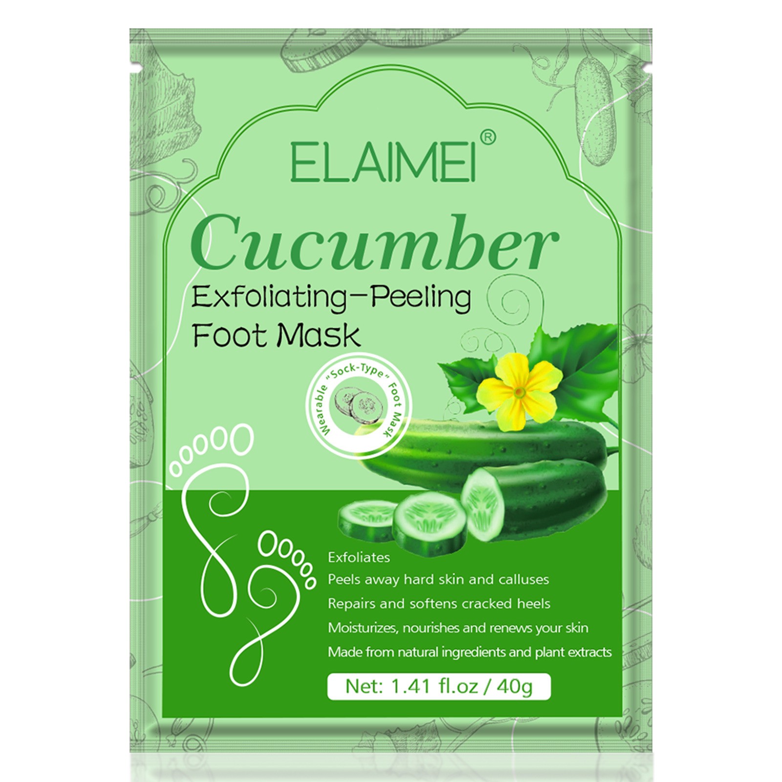 Exfoliating Foot Peeling Mask Feet Peel Sheds Calluses脚足膜