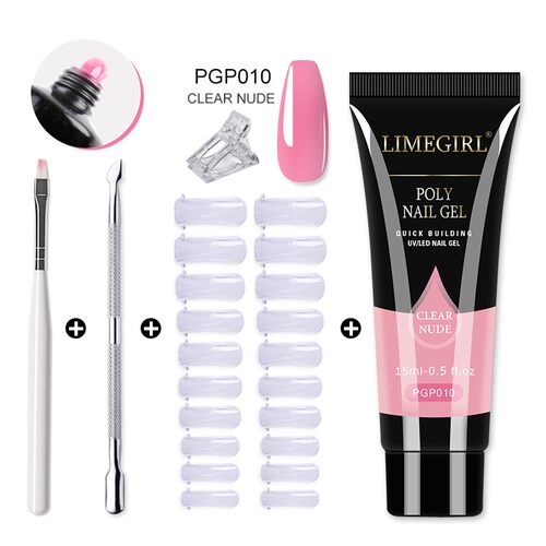15ml Nail Extension Gel Kit Soak Off UV Gel Acrylic White