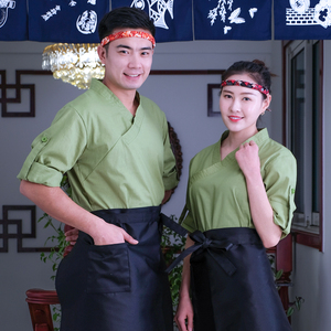透气厨师服晟琪工装日式服吸汗