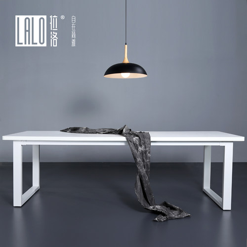 拉洛办公桌子北欧简约书桌纯白色