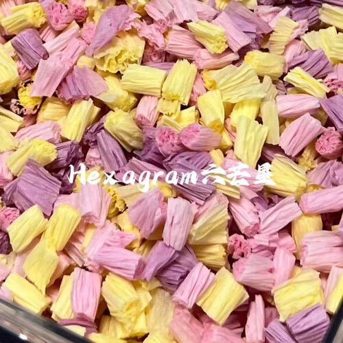 新款六芒星爆米花纸粒无尘垫料环保仓鼠熊兔龙猫