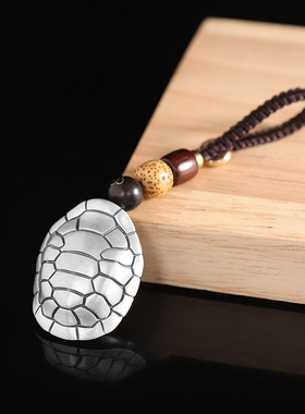 纯银乌龟富甲天下手工编织绳创意个性饰品高档汽车钥匙扣挂件