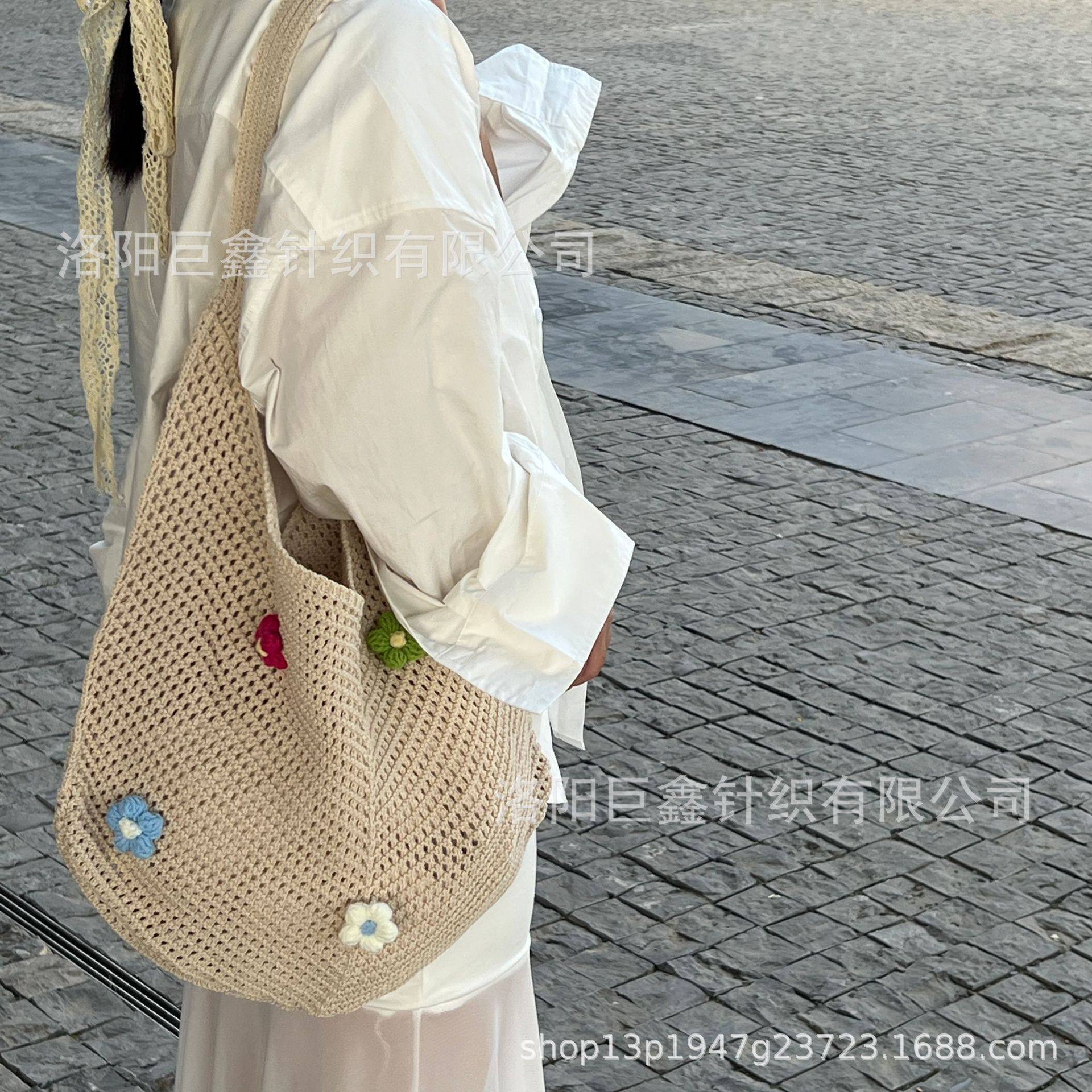 韩系编织包包夏季小众设计感镂空草编包海边旅游单肩包编织沙滩包,箱包皮具/热销女包/男包,通用款女包,淘宝优惠券,粉丝福利购,淘宝优惠卷