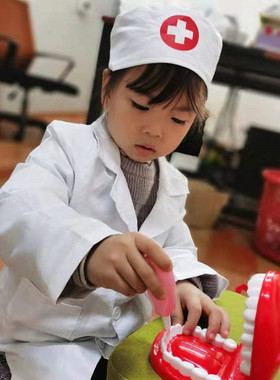 儿童医生护士服女孩男套装职业服过家家万圣节幼儿园COS玩具表演