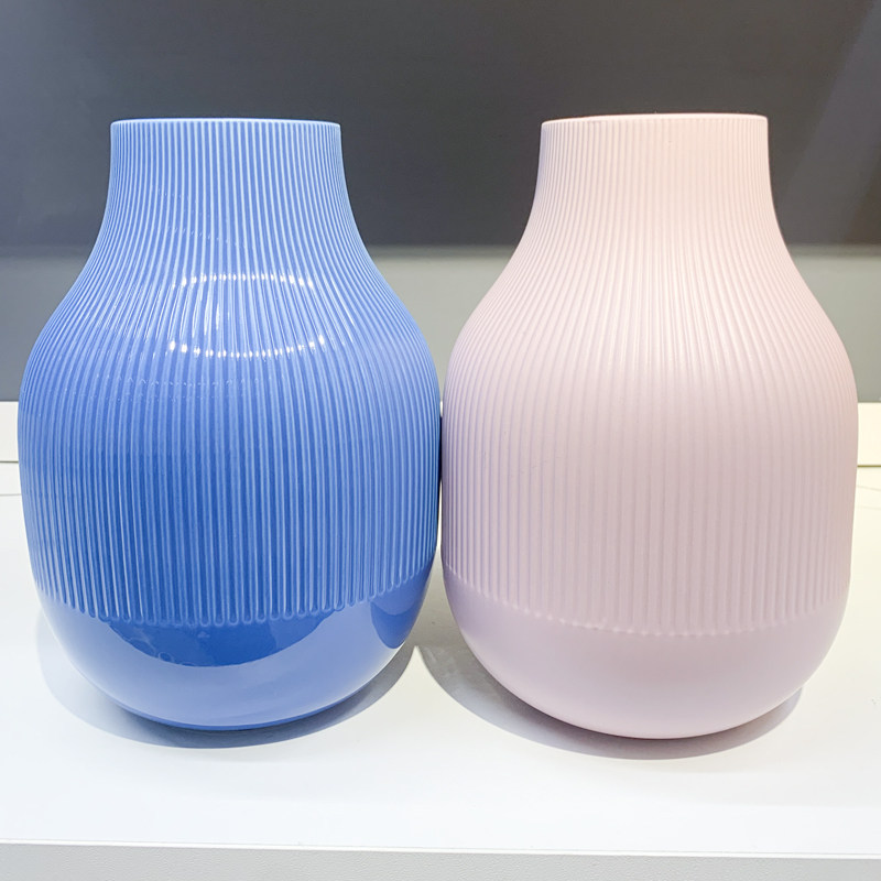 IKEA/宜家 格拉维斯花瓶 陶瓷色釉瓶 花艺绿植插花桌面摆件装饰