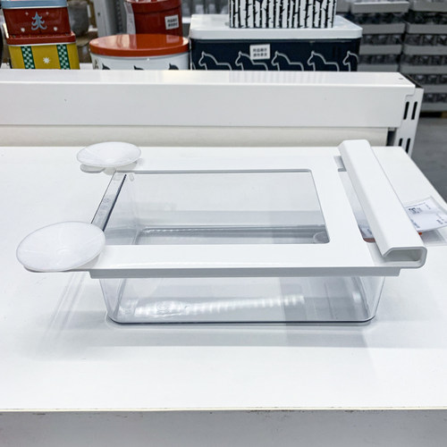 IKEA/宜家收纳筐附盖储物盒透明