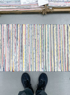 IKEA/宜家地毯棉手工编织