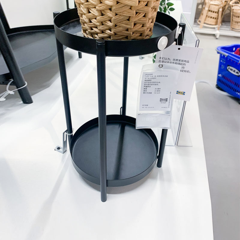 IKEA宜家植物架多层植物陈列黑色