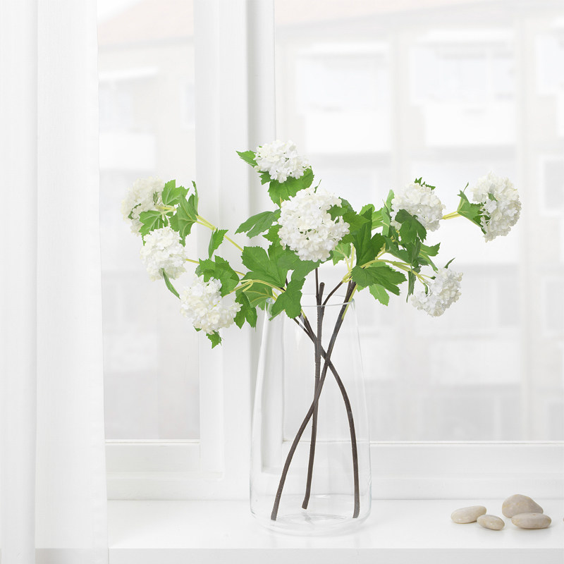 IKEA宜家仿真花花艺摆设白色简约