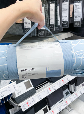 IKEA宜家 海斯豪格 野餐垫蓝色130x170cm便携防水防潮户外垫子