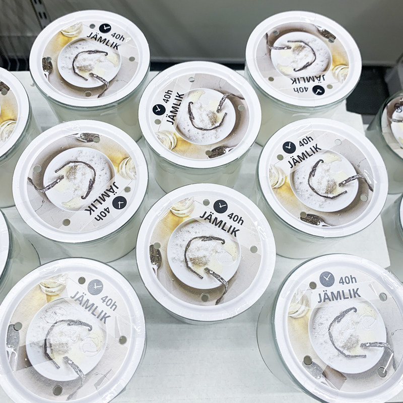IKEA/宜家 洋黎香味烛 多味可燃香薰40h蜡烛玻璃 氛围灯具礼品