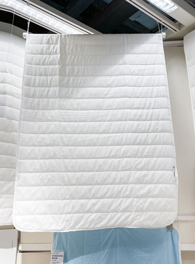 IKEA宜家 露卓斯 床垫保护垫软垫床褥垫褥子铺床家用薄款垫褥白色