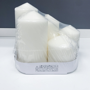 IKEA/宜家  费诺门蜡烛托五件套 圆柱形自然色 烛台摆件桌面装饰