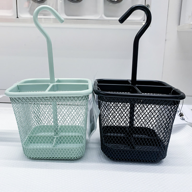 IKEA/宜家 乌普道拉 苍绿色黑色餐具罐 抽屉储物件 悬挂收纳罐