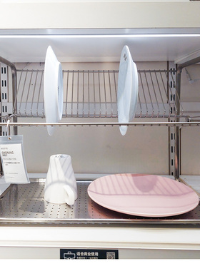 IKEA宜家 奥格宁 餐具滤干架不锈钢 50x27x36cm碗碟收纳置物架