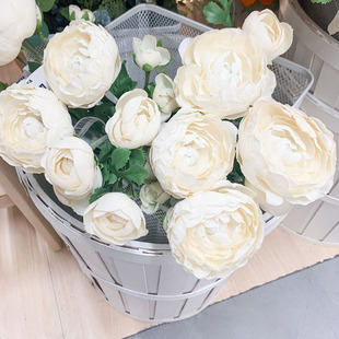 IKEA宜家 思米加人造花毛茛花 现代花艺家居摆设仿真花卉装饰绢花