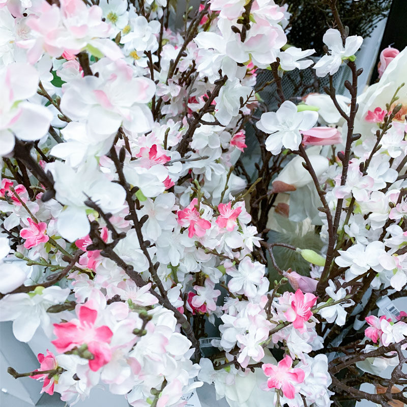 IKEA宜家仿真花粉色樱花花艺摆设