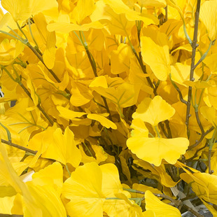 IKEA宜家 思米加人造花银杏叶 现代简约花艺家居摆设仿真花卉装饰