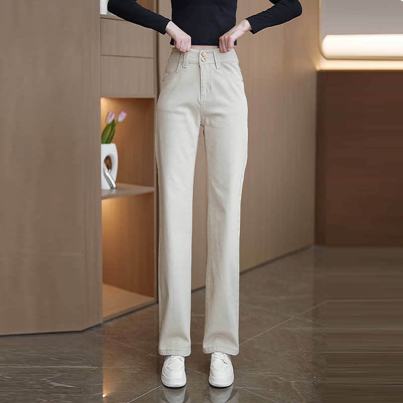 环宇语直筒裤长裤显瘦高腰