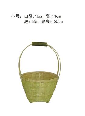 手提篮鸡蛋篮竹编新家用拍摄装饰道具收纳大号竹筐菜篮子编织